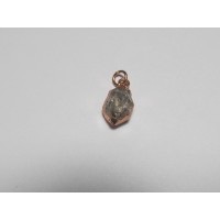 Anhänger Herkimer vergoldet 9 x 20 mm