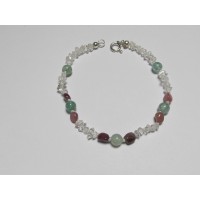 Bracelet Herkimer Smaragd Turmalin 19,5 cm