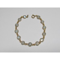 Bracelet Mondstein vergoldet 17 cm