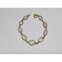 Bracelet Rutil vergoldet 17;5 cm
