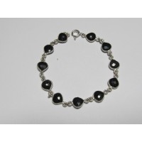 Bracelet Spinell Silber 18 cm