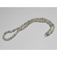 Exklusive Schmuckkette Beryll 6 mm 46 cm