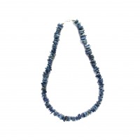 Exklusive Schmuckkette aus Kyanit, barock, 11 mm, Länge 45 cm