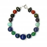 Talisman Bracelet, 8mm bis 12mm Kugeln, Länge 18 cm