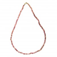 Exklusive Schmuckkette aus Turmalin, Rondellen, 5 mm, Länge 57 cm