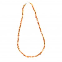 Exklusive Schmuckkette Sonnenstein, Rondellen, 6 mm, Länge 48 cm