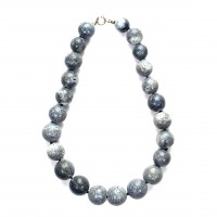 Exklusive Schmuckkette aus Koralle, Kugeln, 16 mm - 20 mm, Länge 46 cm