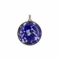 Anhänger aus Lapislazuli, silber gefasst, 32 mm - 42 mm