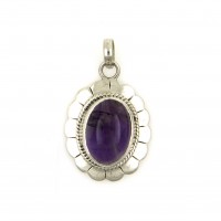Anhänger aus Amethyst, silber gefasst