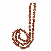 Exklusive Schmuckkette aus Bernstein,  8 - 12 mm, Länge 80 cm